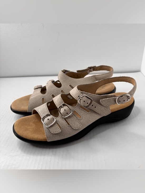 SAS Mystic Slingback Sandals Comfort Tripad Beige Leather Womens Sz 9 Narrow NEW main image 0
